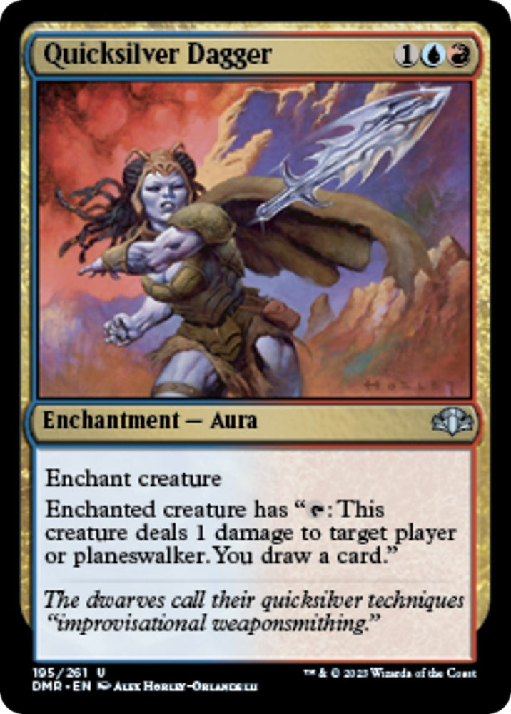 Image for Quicksilver Dagger (195) [Dominaria Remastered]