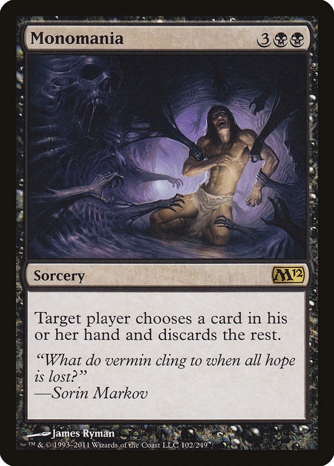 Image for Monomania (102) [Magic 2012 (M12)]