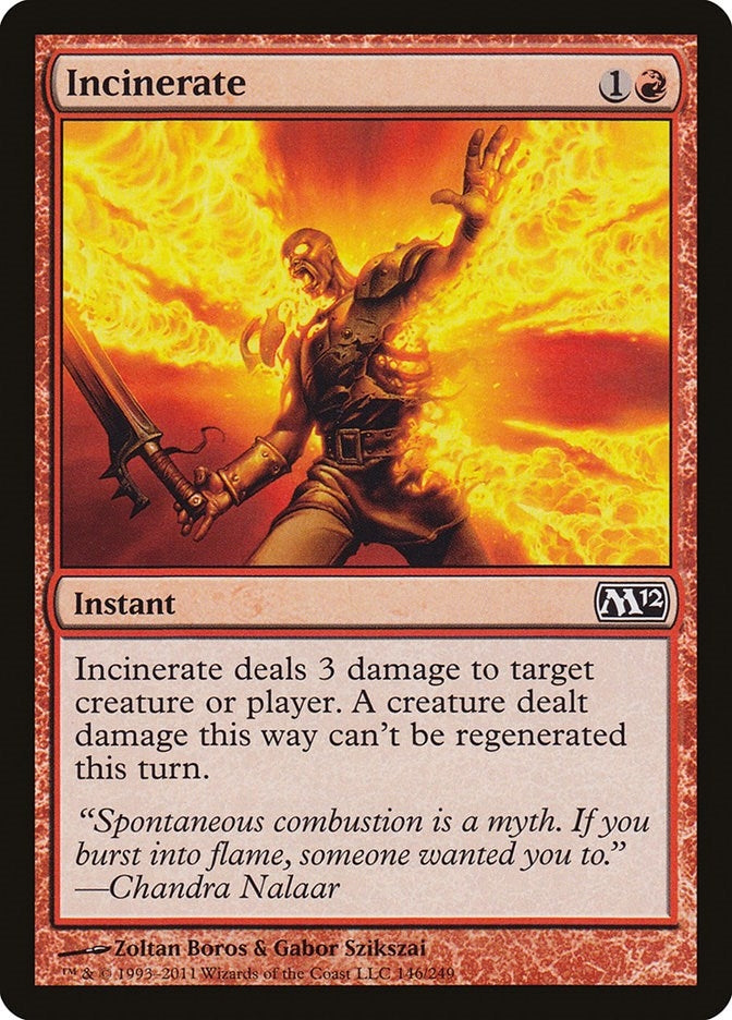 Image for Incinerate (146) [Magic 2012 (M12)]