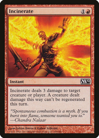 Image for Incinerate (146) [Magic 2012 (M12)]