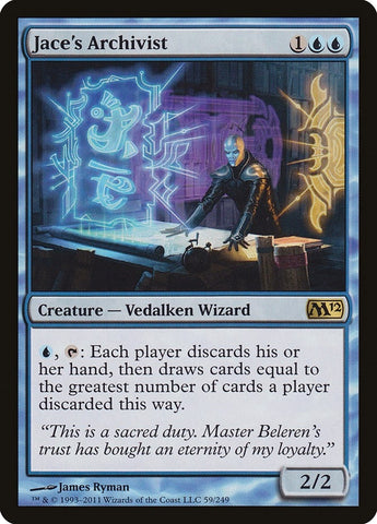 Image for Jace's Archivist (59) [Magic 2012 (M12)]