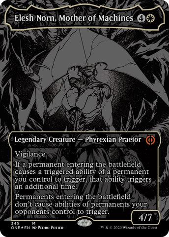 Image for Elesh Norn, Mother of Machines (Oil Slick Raised Foil) (345) [Phyrexia: All Will Be One]