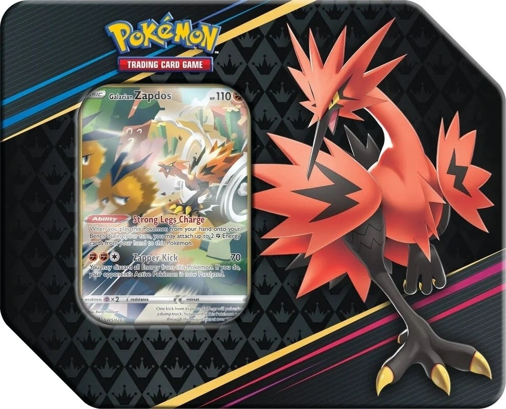Image for Crown Zenith Tin [Galarian Zapdos] [Crown Zenith]
