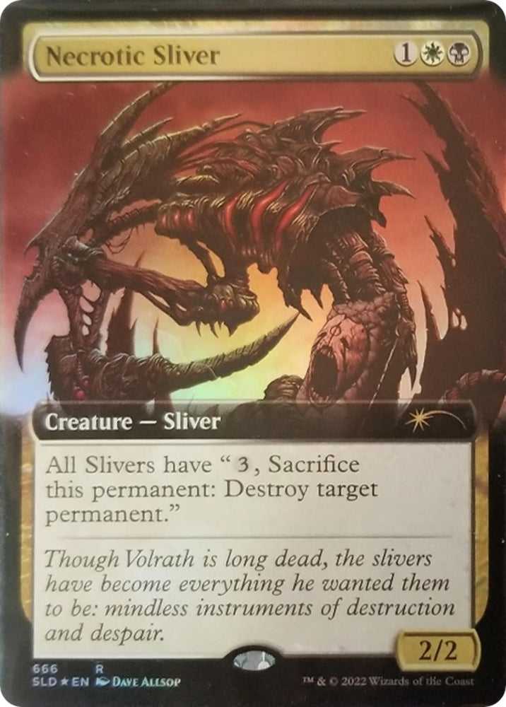 Image for Necrotic Sliver (Extended Art) (666) [Secret Lair Drop Series]