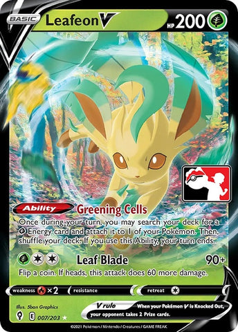 Image for Leafeon V (007/203) [Prize Pack Series Cards]