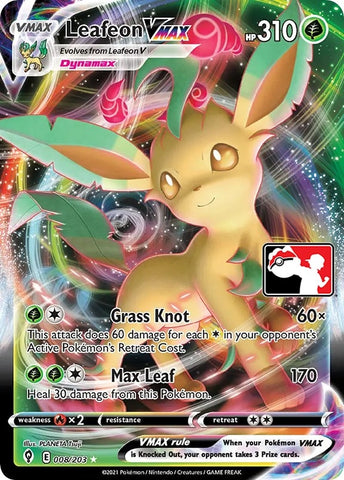 Image for Leafeon VMAX (008/203) [Prize Pack Series Cards]