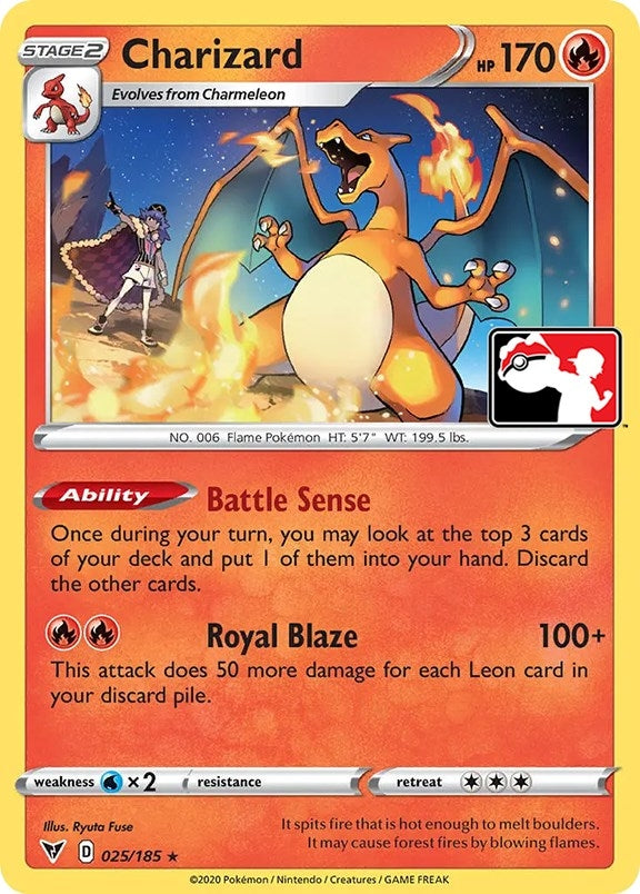 Image for Charizard (025/185) [Prize Pack Series Cards]