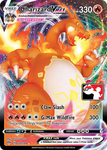 Image for Charizard VMAX (020/189) [Prize Pack Series Cards]