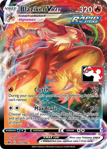Image for Blaziken VMAX (021/198) [Prize Pack Series Cards]
