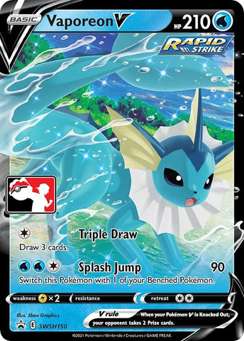 Image for Vaporeon V (SWSH150) [Prize Pack Series Cards]
