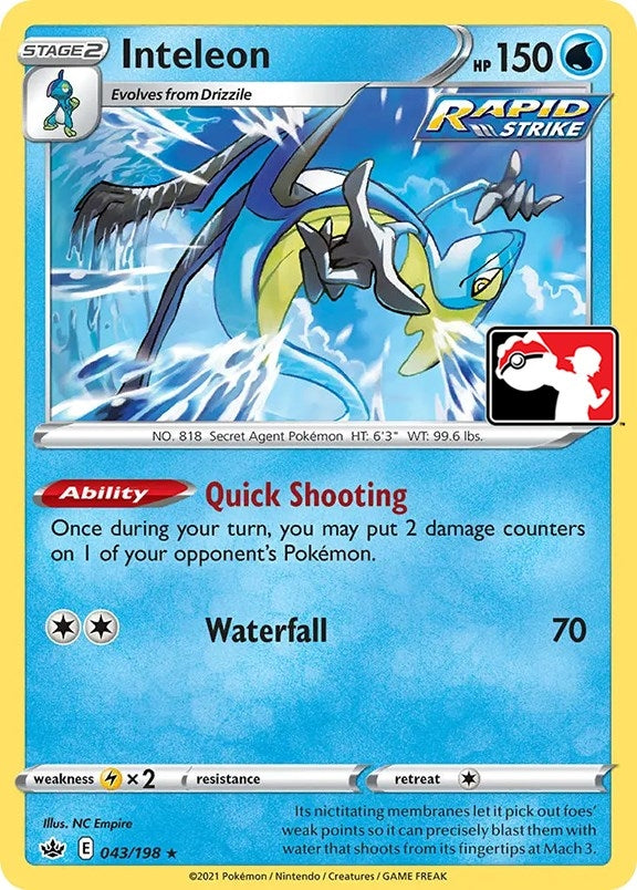 Image for Inteleon (43) (043/198) [Prize Pack Series Cards]