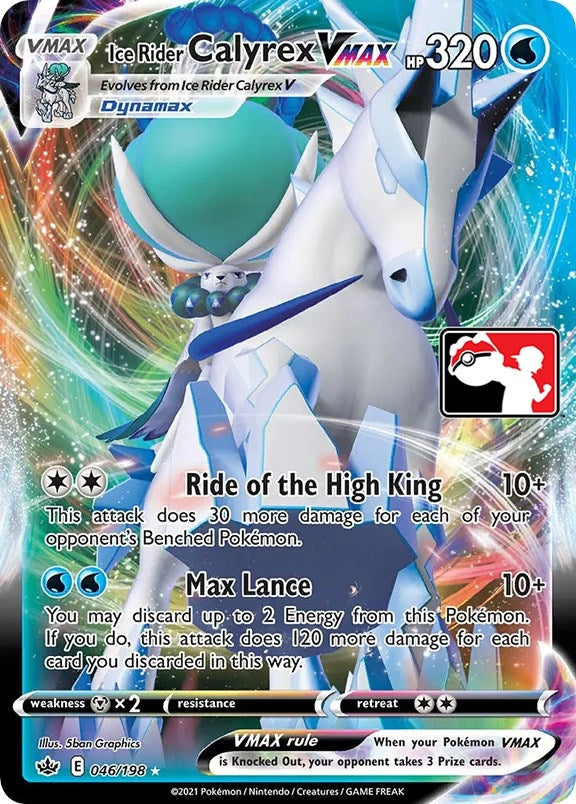 Image for Ice Rider Calyrex VMAX (046/198) [Prize Pack Series Cards]