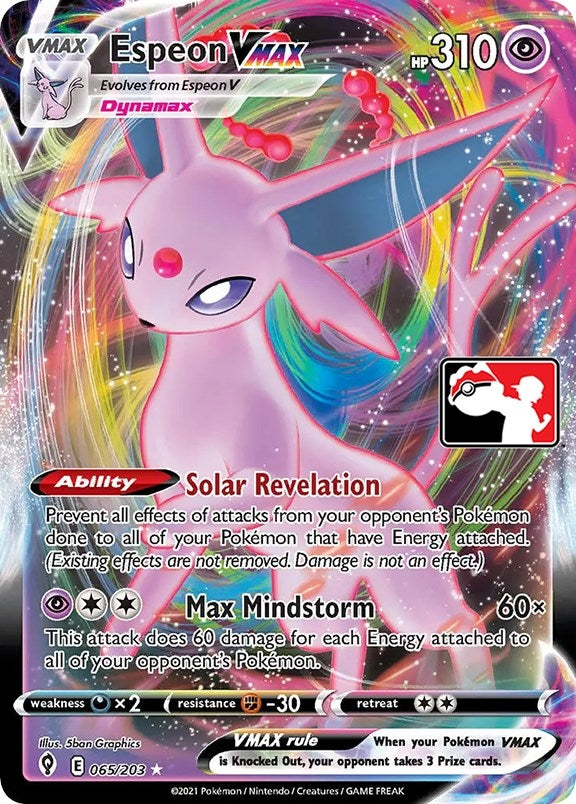 Image for Espeon VMAX (065/203) [Prize Pack Series Cards]