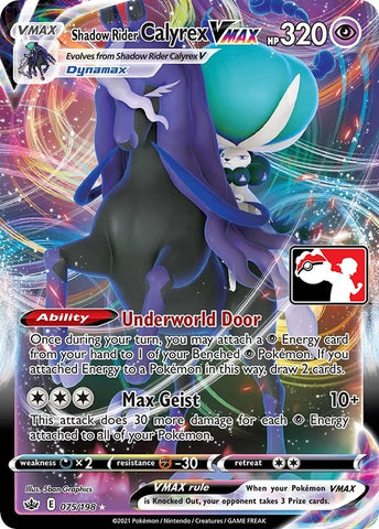 Image for Shadow Rider Calyrex VMAX (075/198) [Prize Pack Series Cards]