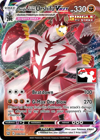 Image for Single Strike Urshifu VMAX (086/163) [Prize Pack Series Cards]