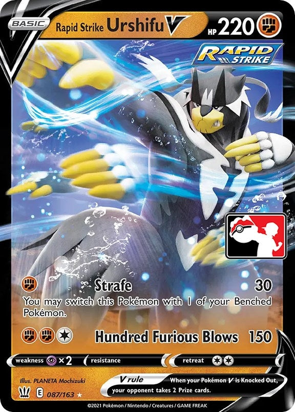 Image for Rapid Strike Urshifu V (087/163) [Prize Pack Series Cards]