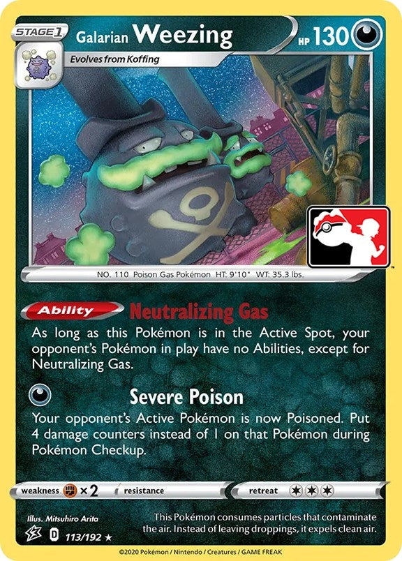 Image for Galarian Weezing (113/192) [Prize Pack Series Cards]