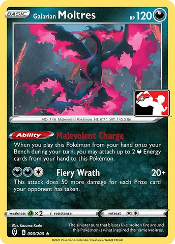 Image for Galarian Moltres (093/203) [Prize Pack Series Cards]