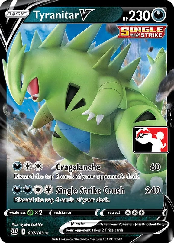 Image for Tyranitar V (097/163) [Prize Pack Series Cards]