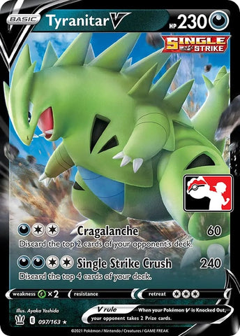 Image for Tyranitar V (097/163) [Prize Pack Series Cards]