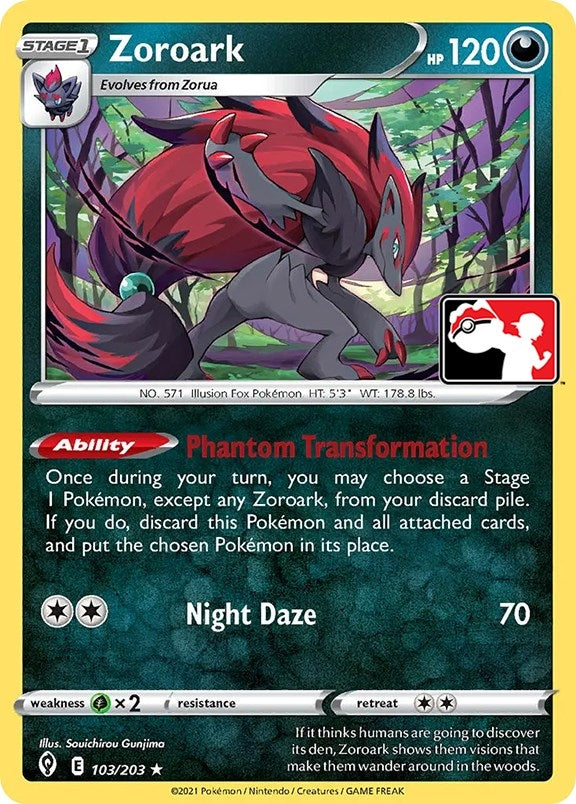 Image for Zoroark (103/203) [Prize Pack Series Cards]