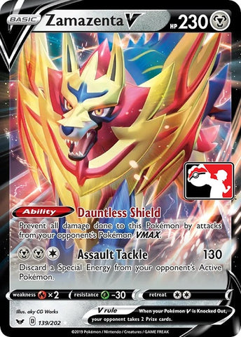 Image for Zamazenta V (139/202) [Prize Pack Series Cards]