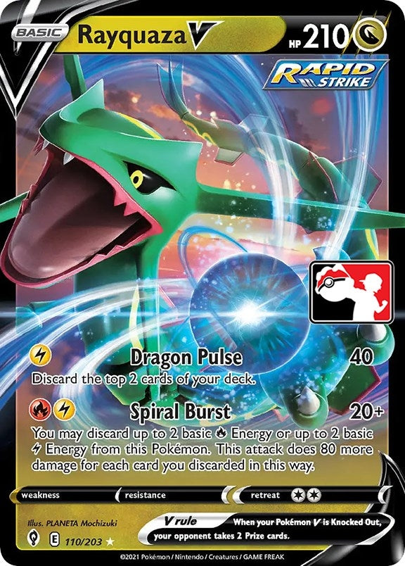 Image for Rayquaza V (110/203) [Prize Pack Series Cards]