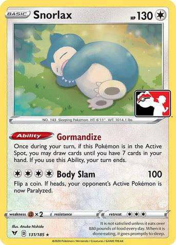 Image for Snorlax (131/185) [Prize Pack Series Cards]