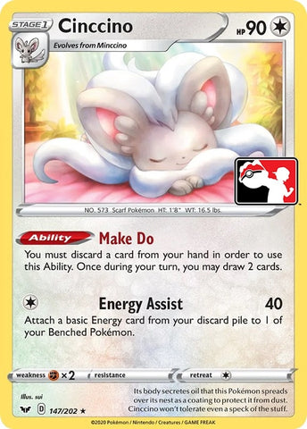 Image for Cinccino (147/202) [Prize Pack Series Cards]