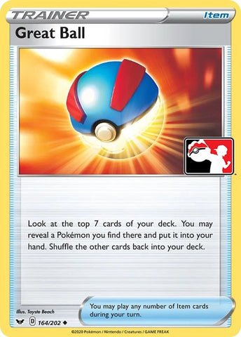 Image for Great Ball (164/202) [Prize Pack Series Cards]