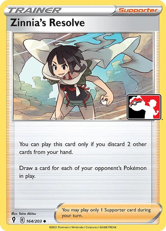 Image for Zinnia's Resolve (164/203) [Prize Pack Series Cards]