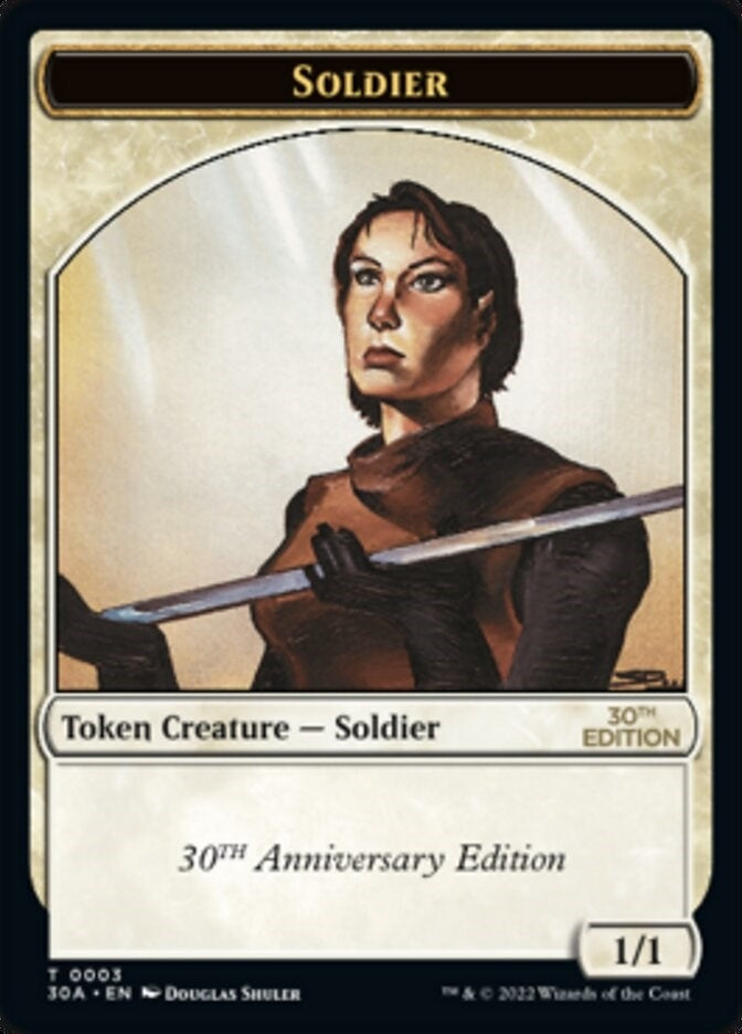 Image for Soldier Token (3) - Magic: The Gathering