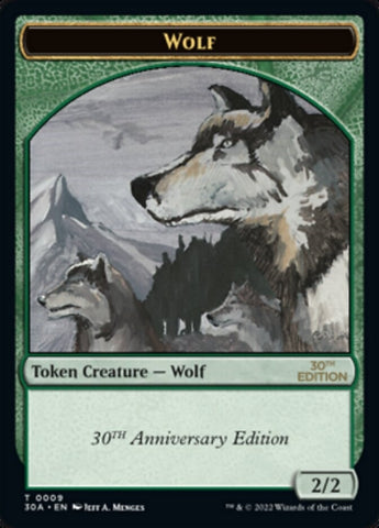 Image for Wolf Token (9) - Magic: The Gathering