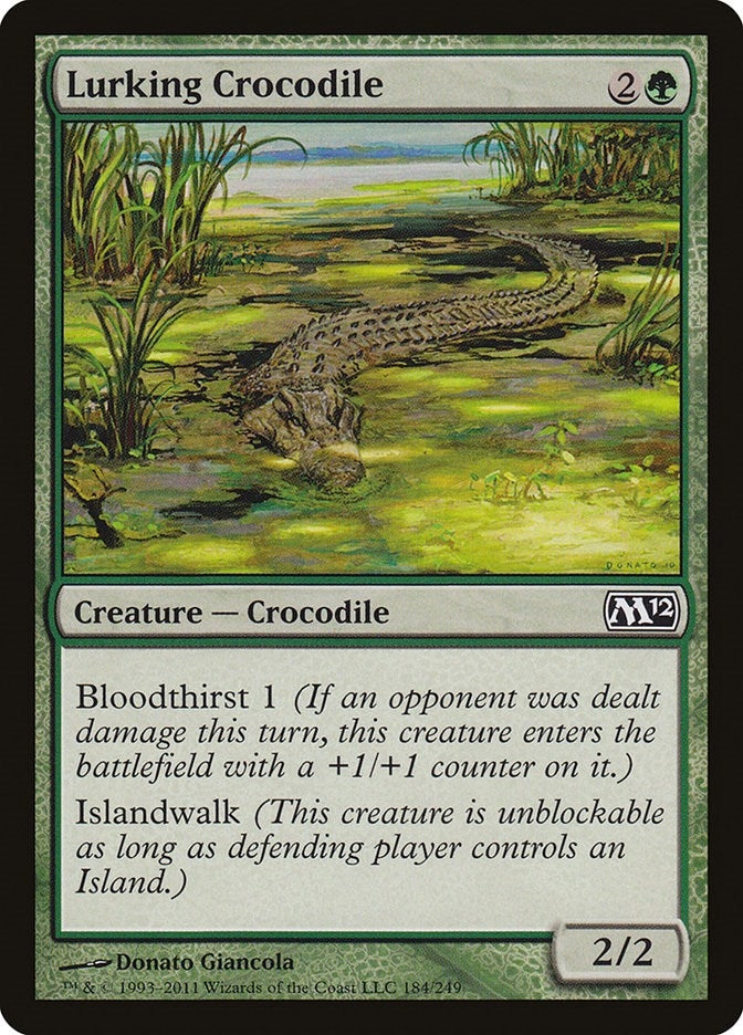 Image for Lurking Crocodile (184) [Magic 2012 (M12)]