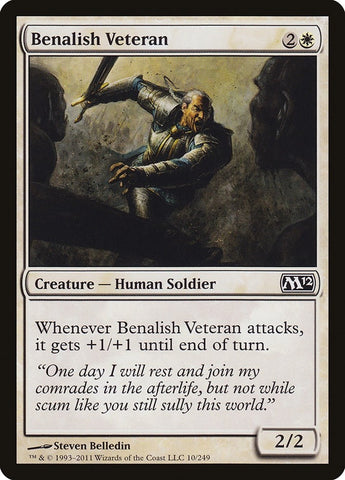 Image for Benalish Veteran (10) [Magic 2012 (M12)]