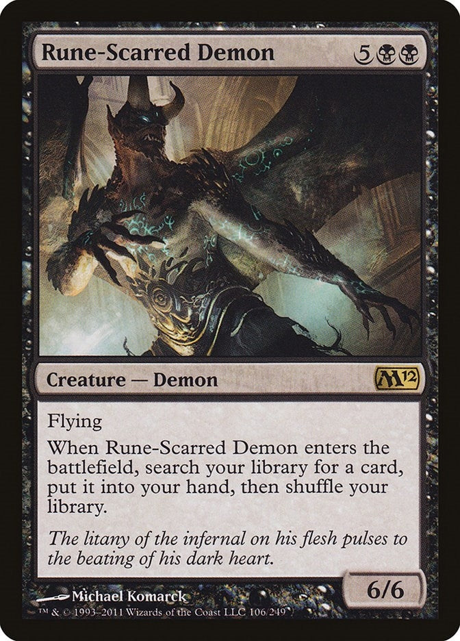 Image for Rune-Scarred Demon (106) - Magic: The Gathering