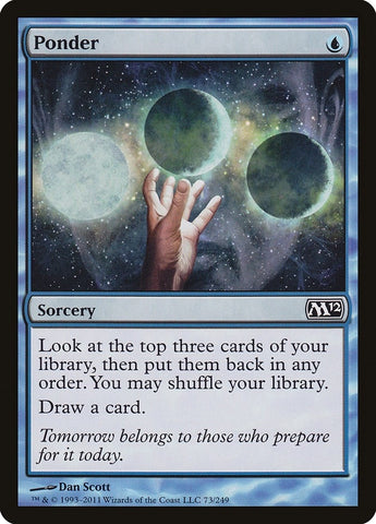 Image for Ponder (73) [Magic 2012 (M12)]