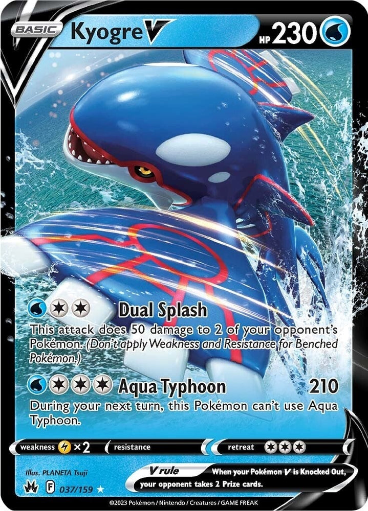 Image for Kyogre V (037/159) [Crown Zenith]