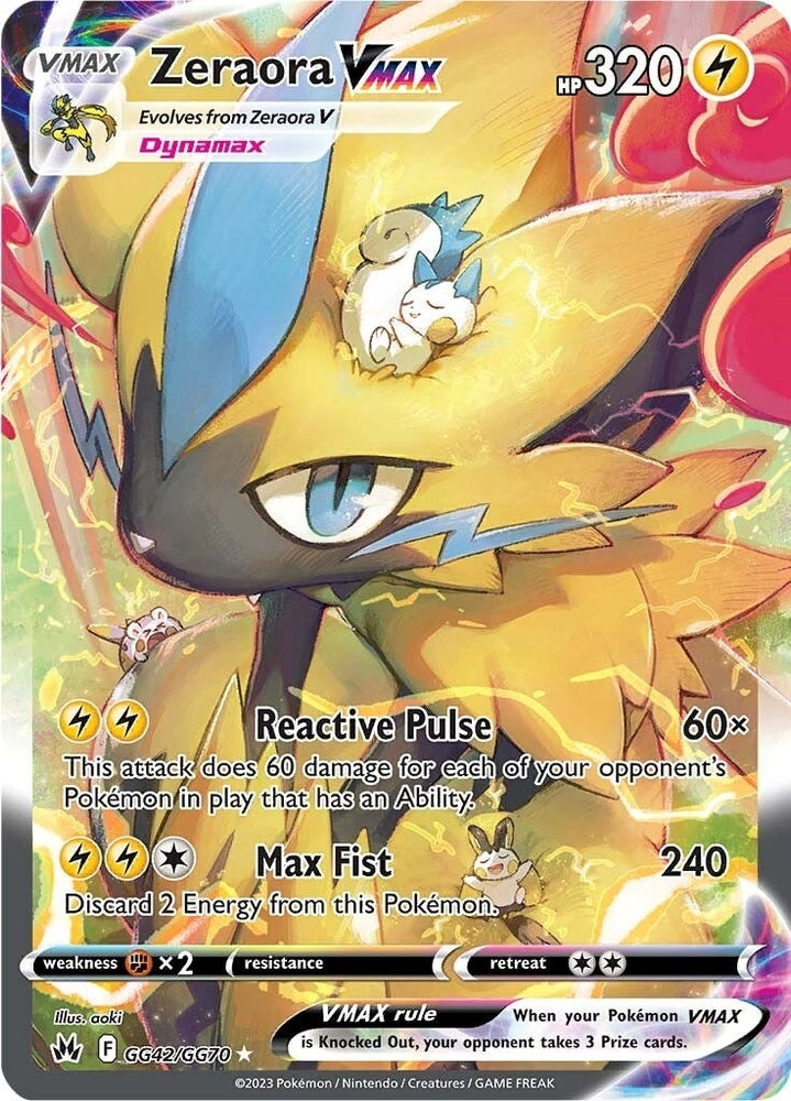 Image for Zeraora VMAX (GG42/GG70) [Crown Zenith: Galarian Gallery]