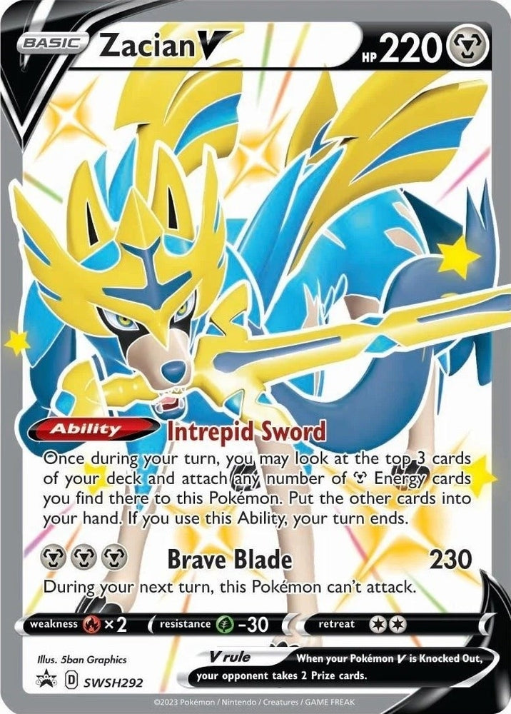 Image for Zacian V (Shiny) - SWSH292 (SWSH292) [SWSH: Sword & Shield Promo Cards]