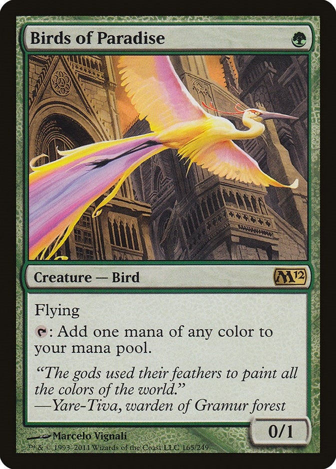 Image for Birds of Paradise (165) [Magic 2012 (M12)]
