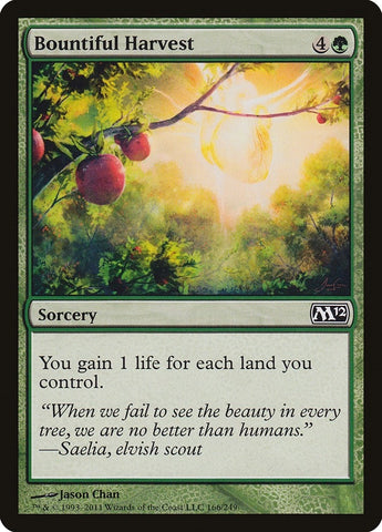 Image for Bountiful Harvest (166) [Magic 2012 (M12)]