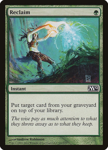 Image for Reclaim (191) [Magic 2012 (M12)]