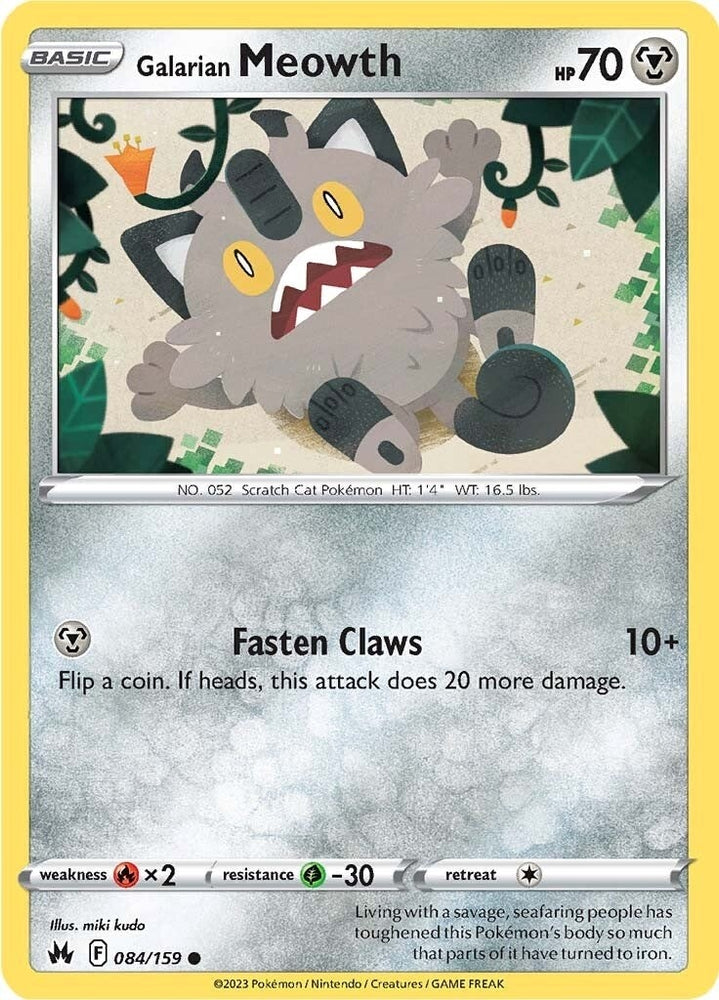 Image for Galarian Meowth (084/159) [Crown Zenith]