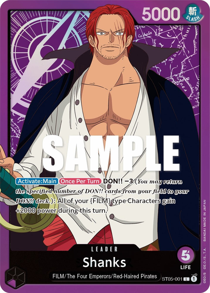 Image for Shanks (ST05-001) - One Piece Card Game