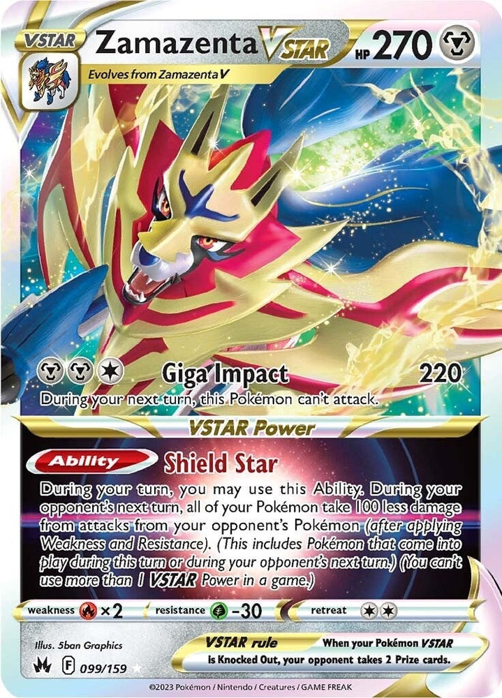 Image for Zamazenta VSTAR (099/159) [Crown Zenith]