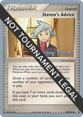 Image for Steven's Advice - 2005 (Jeremy Maron) (92/101) - Pokemon
