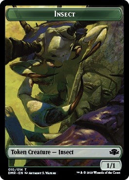 Image for Insect // Bird Double-Sided Token (10 // 1) [Dominaria Remastered]