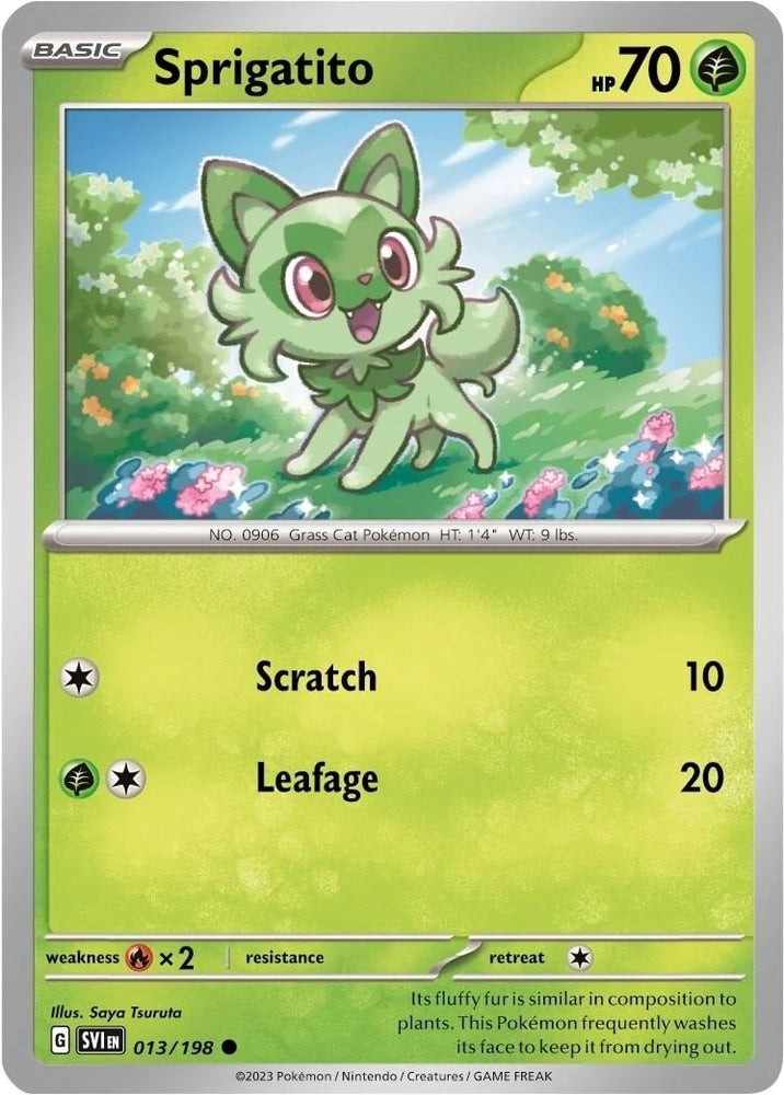 Sprigatito - 013/198 (Mirage Holo) (013/198) (Miscellaneous Cards & Products)