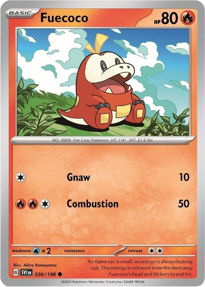 Fuecoco - 036/198 (Mirage Holo) (036/198) (Miscellaneous Cards & Products)